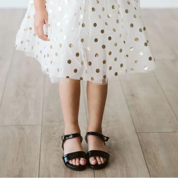 Petite Hailey basic black parent sandal toddler - Picture 3 of 12